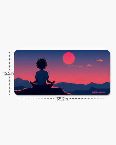 Zen Mode [BREATHE] Desk Mat