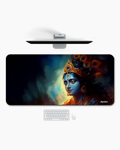 Krishna-Peacock Majesty Desk Mat