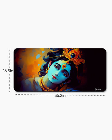 Krishna-Churning of Creation Desk Mat