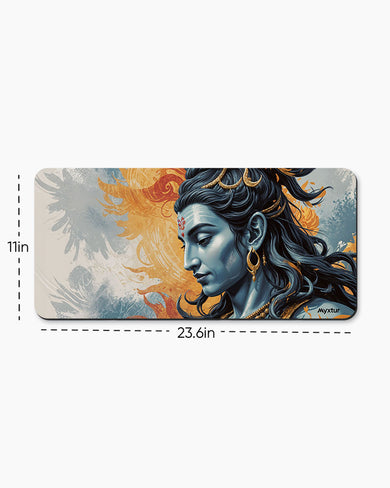 Serenity of Shiva Desk Mat