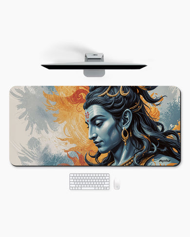 Serenity of Shiva Desk Mat