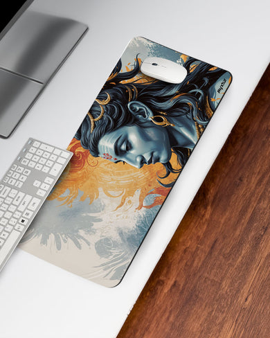 Serenity of Shiva Desk Mat