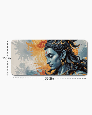 Serenity of Shiva Desk Mat