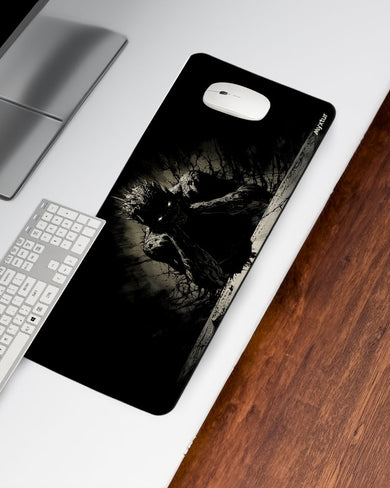 Black Demon Shadow Desk Mat