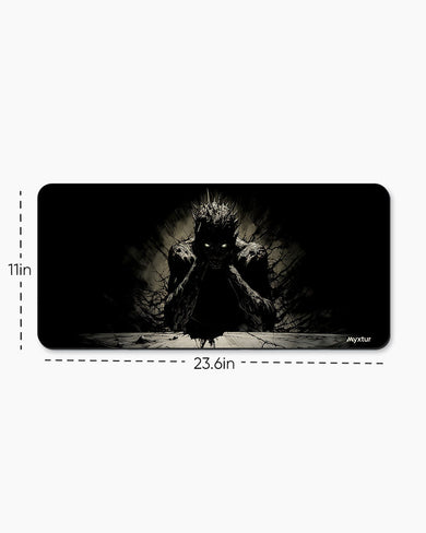 Black Demon Shadow Desk Mat