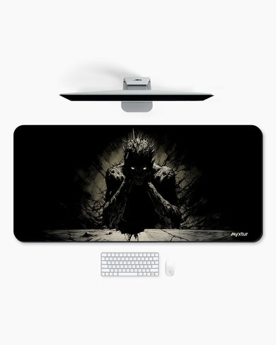 Black Demon Shadow Desk Mat