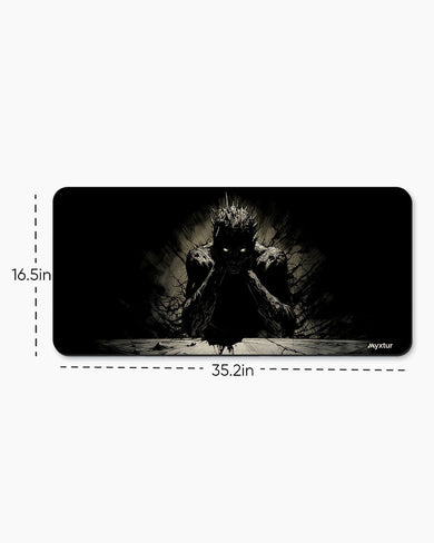 Black Demon Shadow Desk Mat