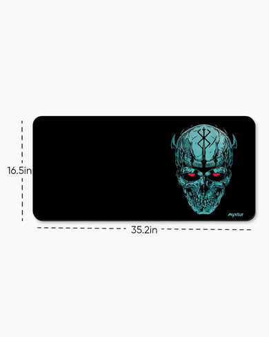 CrimsonEyed Skull Desk Mat