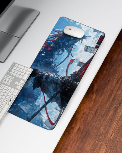 Cyberpunk Mecha Dragon Desk Mat