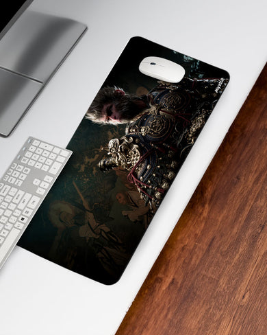 Monkey King in Golden Armor Desk Mat
