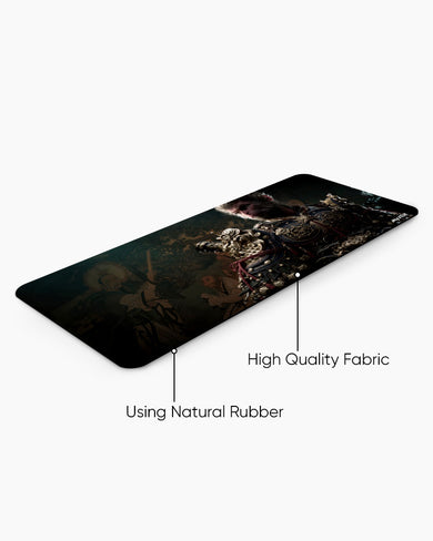 Monkey King in Golden Armor Desk Mat