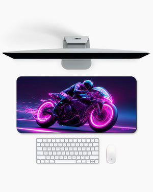 Neon Racer Gaming Desk Mat M 1