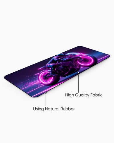 Neon Racer Desk Mat