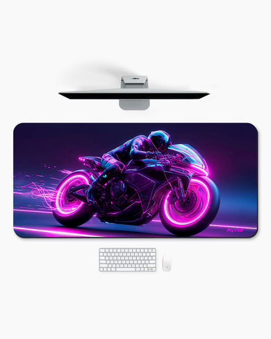 Neon Racer Desk Mat