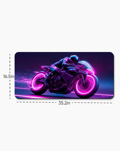 Neon Racer Desk Mat