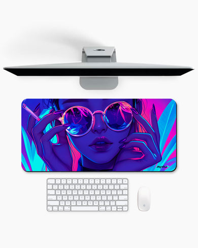 Purple Haze Girl Desk Mat