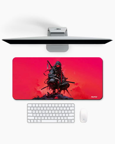 Red Dystopia Ninja Desk Mat