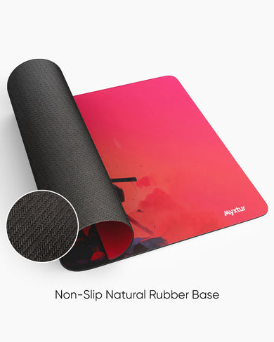 Red Dystopia Ninja Desk Mat