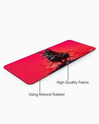 Red Dystopia Ninja Desk Mat