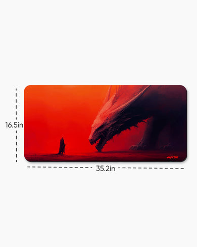 Red Horizon Dragon Rider Desk Mat
