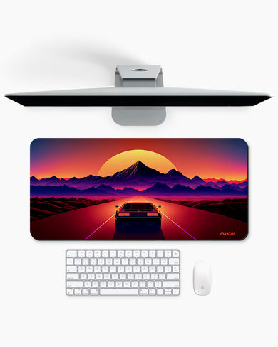 Retro Road Adventure Desk Mat