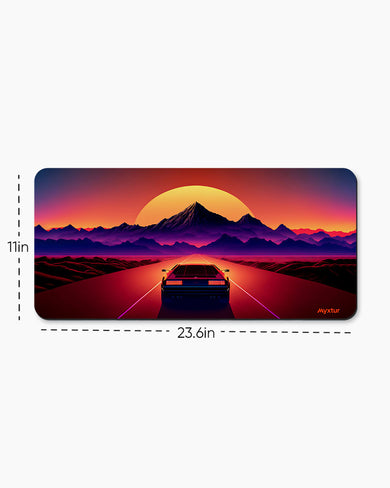 Retro Road Adventure Desk Mat