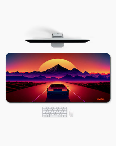 Retro Road Adventure Desk Mat