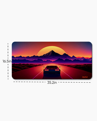 Retro Road Adventure Desk Mat