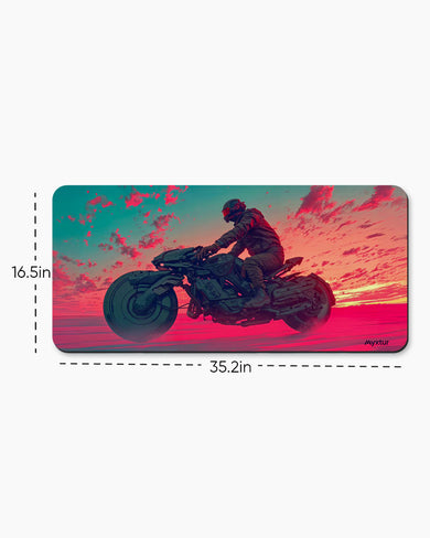 Rider of the Purple Realm Desk Mat