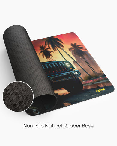 Rugged Roadside Adventure Desk Mat