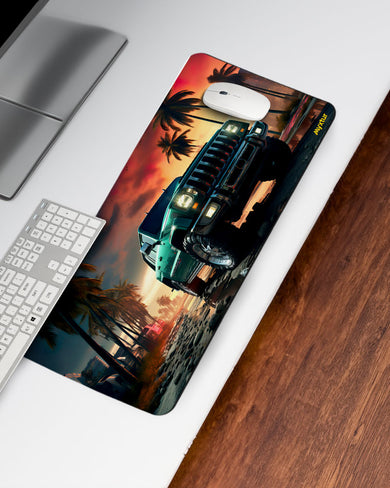 Rugged Roadside Adventure Desk Mat