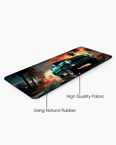 Rugged Roadside Adventure Desk Mat