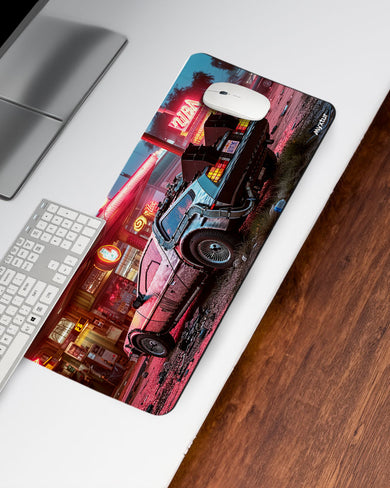 Vintage SciFi Cruiser Desk Mat