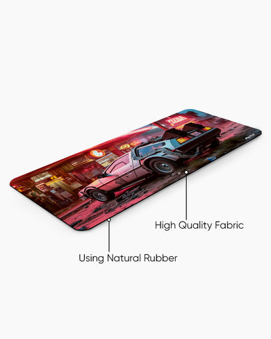 Vintage SciFi Cruiser Desk Mat