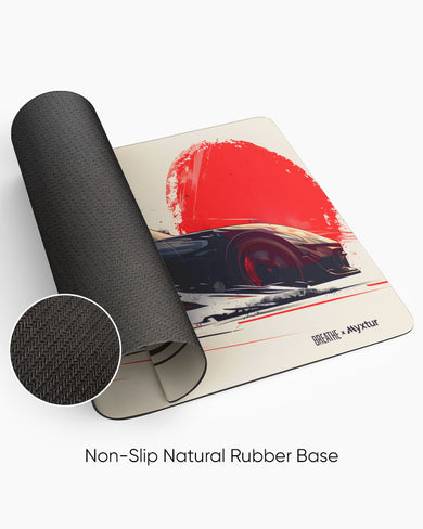 Blaze on Wheels [BREATHE] Desk Mat