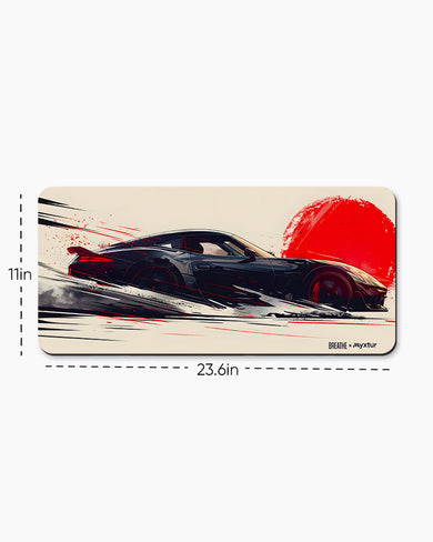 Blaze on Wheels [BREATHE] Desk Mat