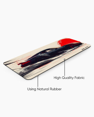 Blaze on Wheels [BREATHE] Desk Mat