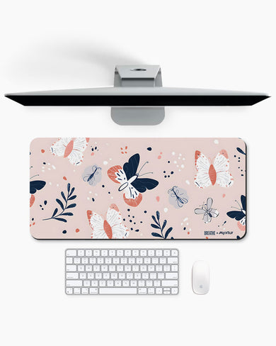 Pastel Flutter [BREATHE] Desk Mat