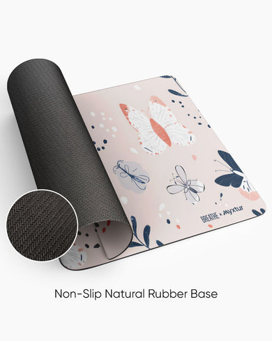 Pastel Flutter [BREATHE] Desk Mat
