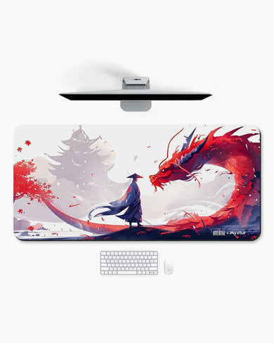 Red Dragon Horizon [BREATHE] Desk Mat