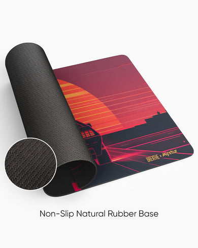 Sunset Racer [BREATHE] Desk Mat
