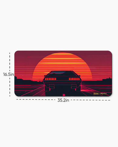 Sunset Racer [BREATHE] Desk Mat