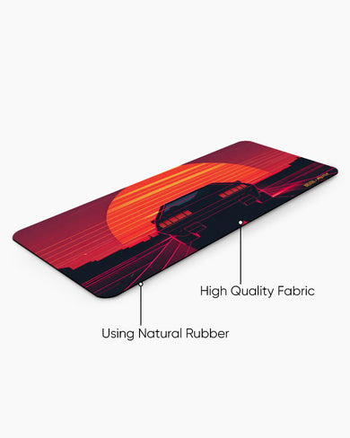 Sunset Racer [BREATHE] Desk Mat