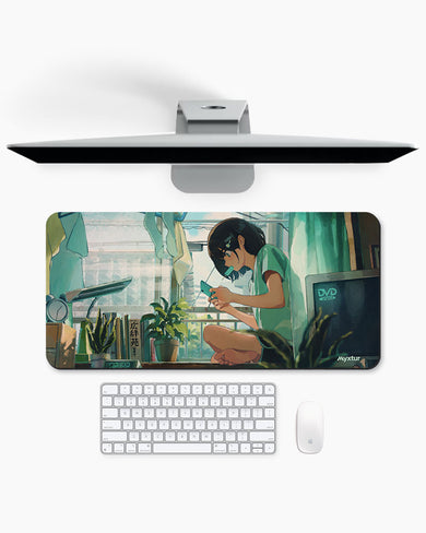 Lazy-Summer-Pixel-Days Desk Mat