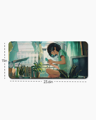 Lazy-Summer-Pixel-Days Desk Mat