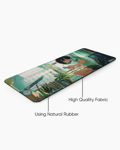 Lazy-Summer-Pixel-Days Desk Mat