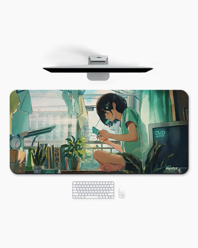 Lazy-Summer-Pixel-Days Desk Mat