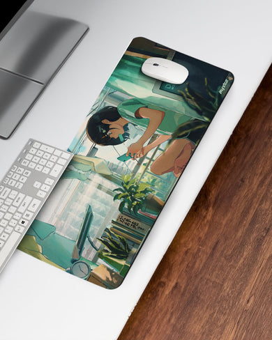 Lazy-Summer-Pixel-Days Desk Mat