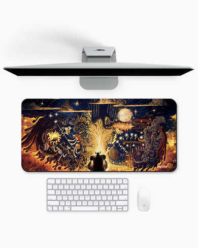 Myths-of-the-Flame Desk Mat