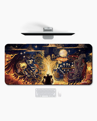 Myths-of-the-Flame Desk Mat